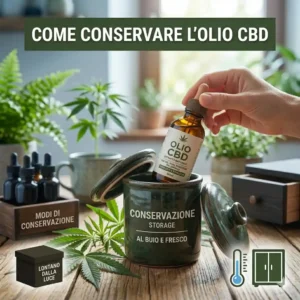Come conservare lolio CBD