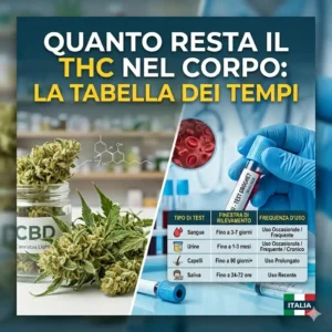 Quanto resta il THC nel corpo la tabella dei tempi