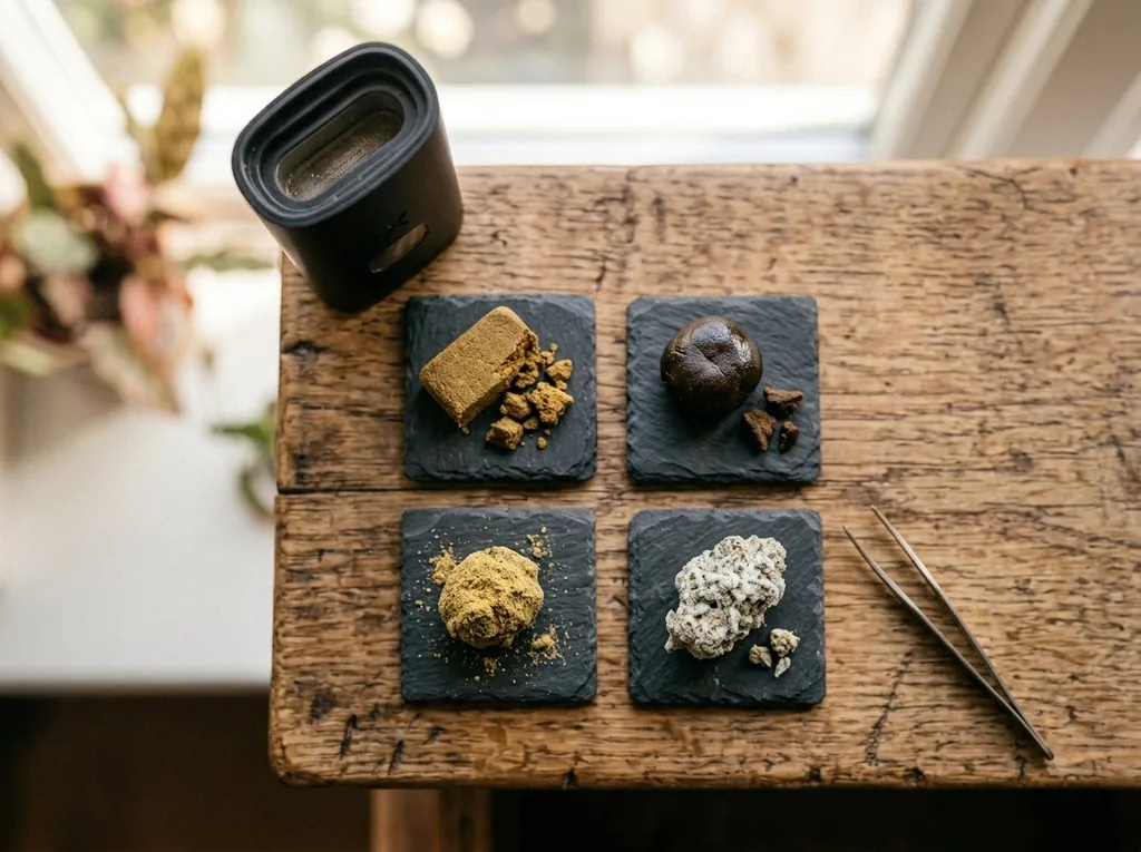 Ketama Gold, Charas, Moonrock e Ice Rock WeWeed pronti per la vaporizzazione