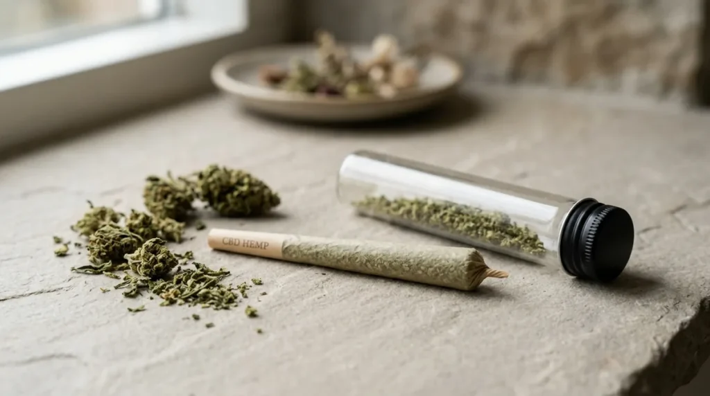 Preroll CBD di cannabis light in tubo con filtro, formato 1 grammo